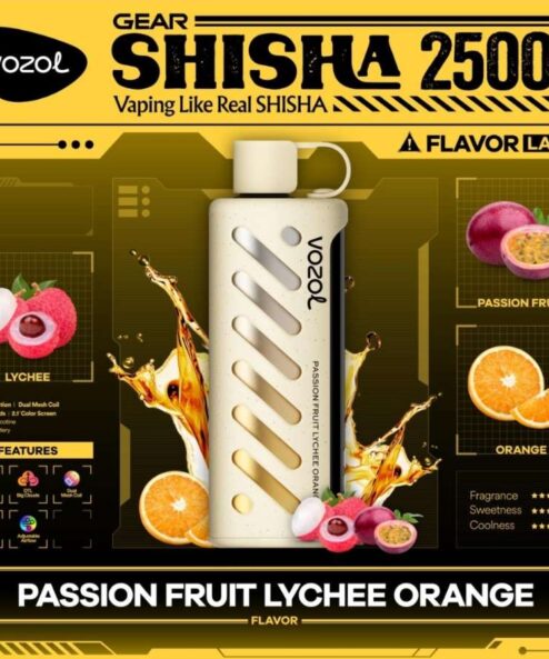 Vozol Gear Shisha 25000 Passion Fruit Lychee Orange