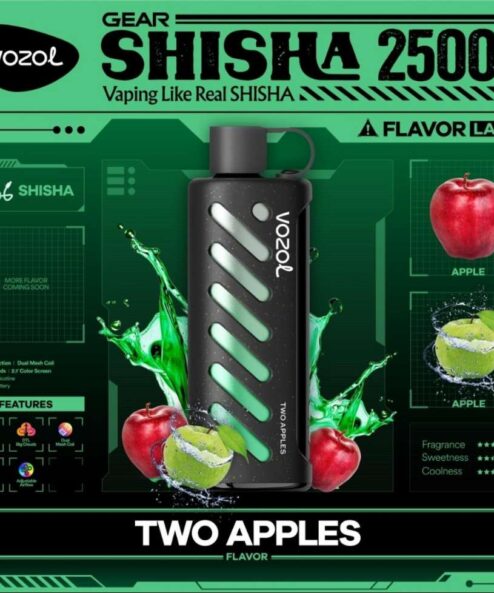 Vozol Gear Shisha 25000 Two Apple