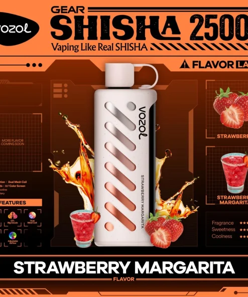 Vozol Gear Shisha 25000 Strawberry Margarita