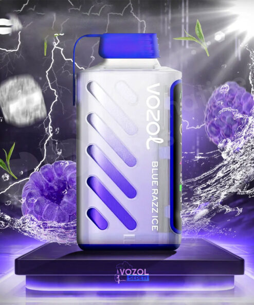 Vozol Gear Power 20000 Blue Razz ice Elektronik Sigara